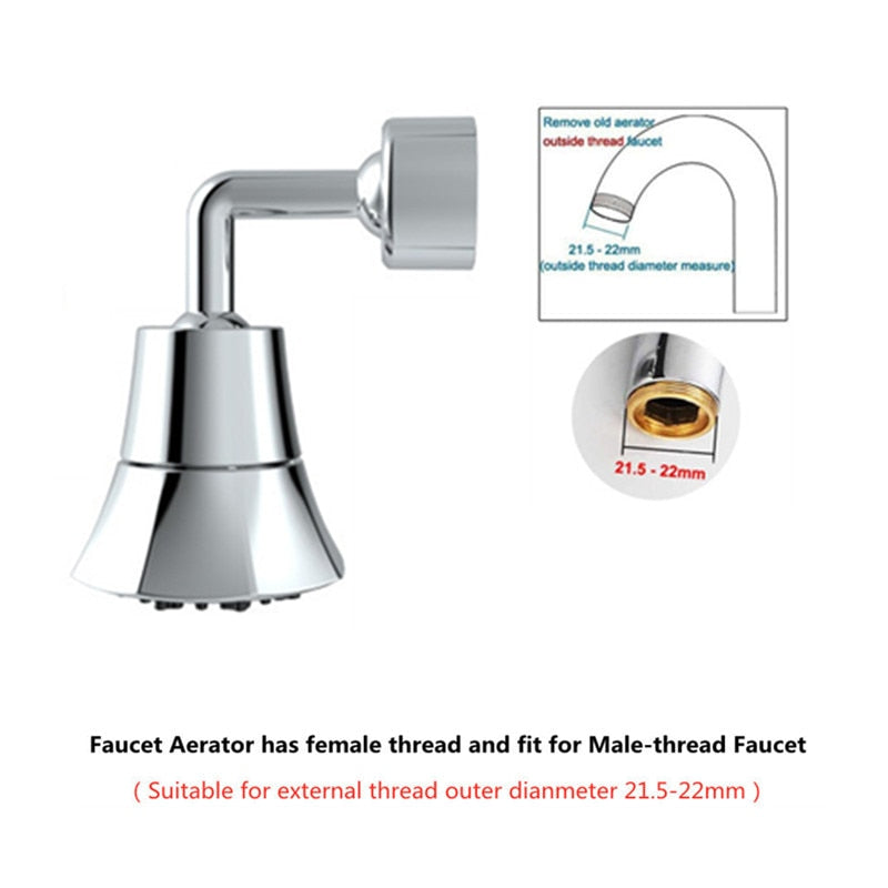 720 Degree Universal Splash Filter Faucet Spray Head Wash Basin Tap Extender Adapter Kitchen Tap Nozzle Flexible Faucets Sprayer