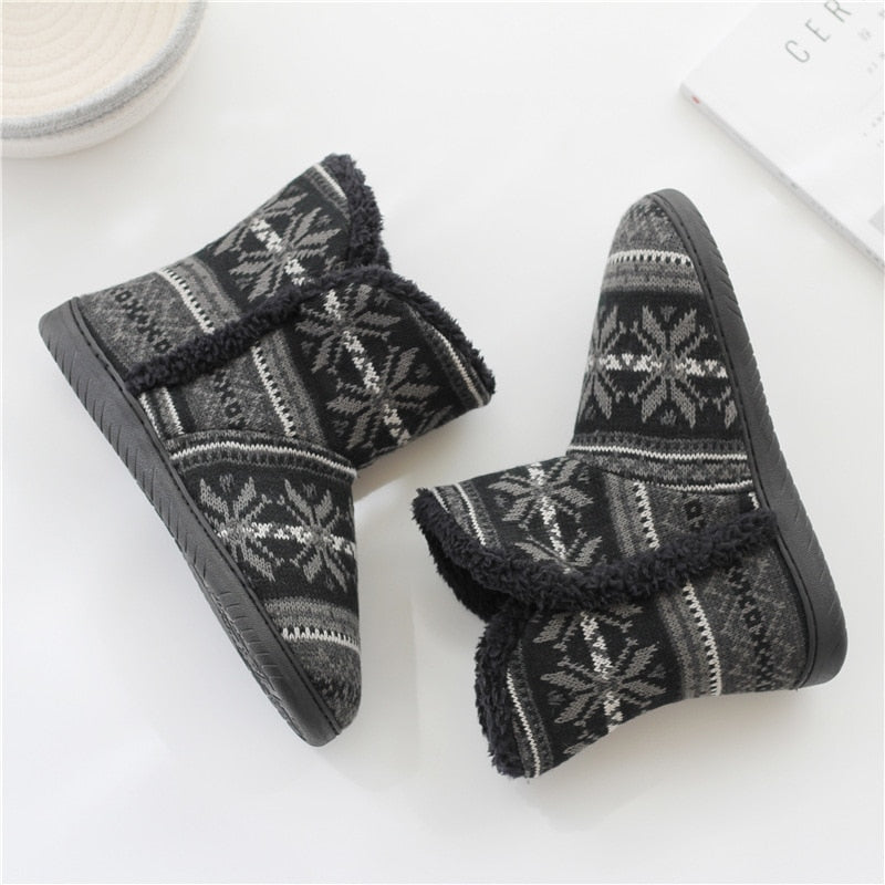 Winter Warm Home Slipper Men and Women Family Cotton Shoes  Male Platform House Slides Ladies Casual Indoor Slippers For Bedroom