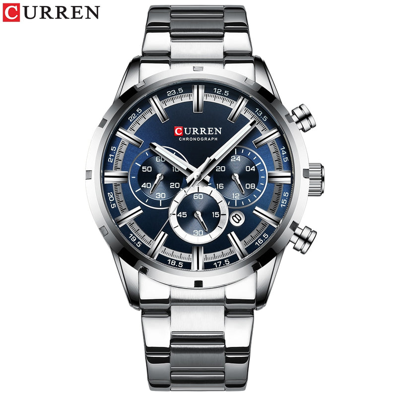 Relogio Masculino CURREN Hot Fashion Mens Watches Top Brand Luxury Wrist Watch Quartz Clock Watch Men Waterproof Chronograph