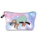 FUDEAM Polyester Unicorn Sloth Print Pattern Women Travel Storage Bag Toiletries Organize Cute Cosmetic Bag Portable Make Up Bag