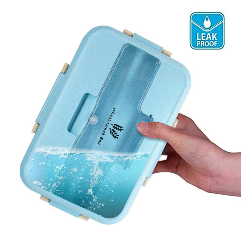 Lunch Box Food Container Bento Box Heated Lunchbox Kids Lunchbox Snack Straw Wheat Korean Sealed Student Plastic Box for Food