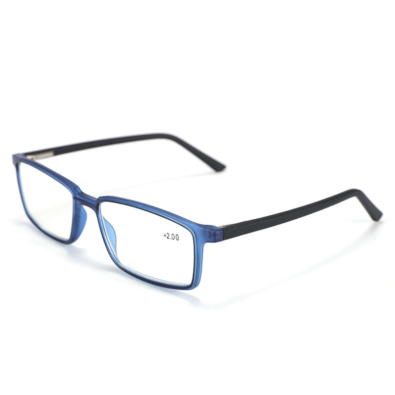 ZENOTTIC Anti Blue Light Blocking Reading Glasses For Men Women Square Full Frame Frame Antireflective Coated Non Spherical Lens