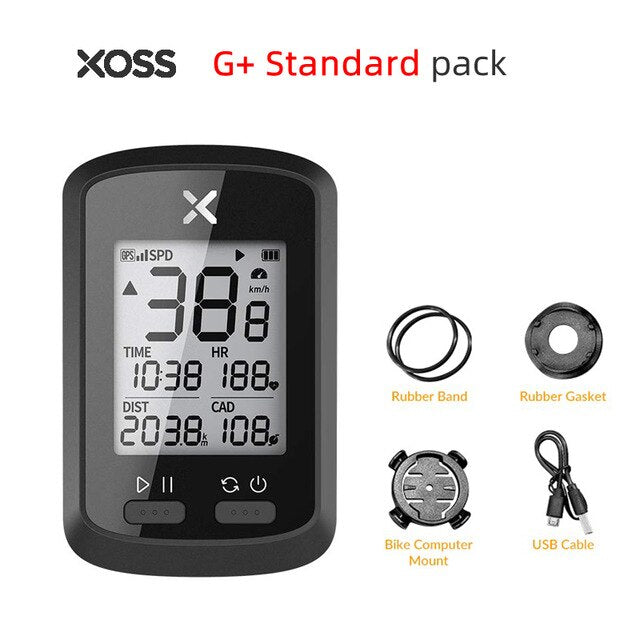 XOSS Bike Computer G+ Wireless GPS Speedometer Waterproof Road Bike MTB Bicycle Bluetooth ANT+ with Cadence Cycling Computers