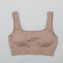 Hohe Taille Sport Legging Gym Damen Sportbekleidung Nahtlose Fitness Damen Yoga Anzug Hoch dehnbar Workout Set Gepolsterter Sport-BH