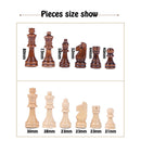 Wooden Chess Set Table Game High Grade 4 Queen Chess Game King Height 80 mm Chess Pieces 39*39 cm Mahogany Chessboard