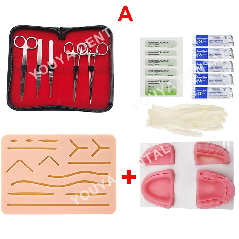 Dental Suture Kit Medical Skin Suture Surgical Training Kit Chirurgical Surgical Practice Set Oral Doctors Dental Teaching Model