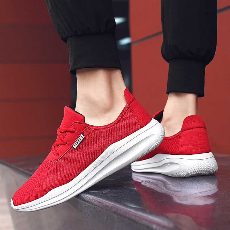 2021 New Men Shoes Casual Sneakers Breathable Mesh Lace-Up Lightweight Mens Shoe Fashion Walking Jogging Sneaker Tenis Masculino