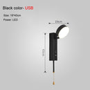 Gold Black Iron LED Wall Lamps Living Room Bedroom Bedside Indoor Lighting Fixtures Luminaire Wandlamp Switch Industrial Sconce