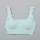 Hohe Taille Sport Legging Gym Damen Sportbekleidung Nahtlose Fitness Damen Yoga Anzug Hoch dehnbar Workout Set Gepolsterter Sport-BH