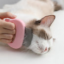 Pet Massage Brush Shell Shaped Handle Pet Grooming Massage Tool To Remove Loose Hairs Only For Cats Pet Supplies