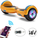 Hoverboard 6.5 Inch Bluetooth Speaker Self Balancing Electric Scooters LED Lights Smart Two Wheels Hover Board Key For Kids Gift