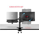 OL-3L aluminum multifunction 10"-17"Ergonomics desk laptop stand 32" monitor desktop holder computer full motion with column bar