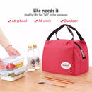 Aosbos Fashion Portable Insulated Canvas Lunch Bag 2020 Thermal Food Picnic Lunch Bags for Women Kids Men Cooler Lunch Box Bag