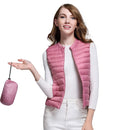 Autumn Duck Down Vest Women's Short Jacket Sleeveless Portable Puffer Vest Coat Female 2021 New Winter Student Waistcoat