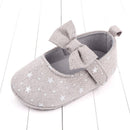 2022 Floral Embroidery Baby Shoes For Newborn Baby Girl Striped Bow First Walker Soft Soles Cute Toddler Anti-Slip Princess Shoe