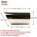 2 unids/set de cubiertas de tubos de escape de coche de acero inoxidable cromado para Audi A1 A3 A4 TT 2009-2015/VW Volkswagen PASSAT