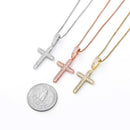 TOPGRILLZ 925 Sterling Silver Iced Zircon Cross Pendant Fashion Hip Hop Jewelry For Women