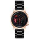 Reloj para hombre, llanta de rueda de coche, esfera de cubo, reloj de pulsera para hombre, relojes impermeables negros de malla de acero inoxidable, reloj Masculino