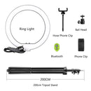 10inch LED Ring Light Photography Selfie Ring Lighting with Tripod Stand for Smartphone Youtube Makeup Video Studio Ring Lamp