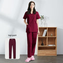 Hospital sala de operaciones negro azul enfermera Scrubs Set salón de belleza trabajo uniforme médico quirúrgico Tops pantalones mascota Doctor ropa de trabajo
