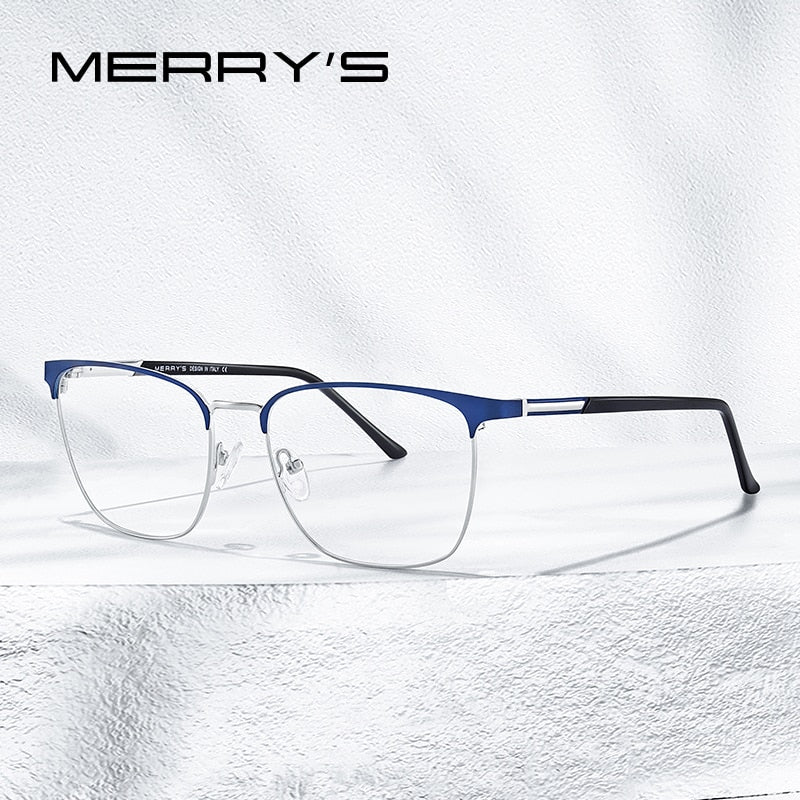 MERRYS DESIGN Men Luxury Alloy Optics Glasses Frames Male Square Ultralight Myopia Prescription Glasses Fashion Style S2058