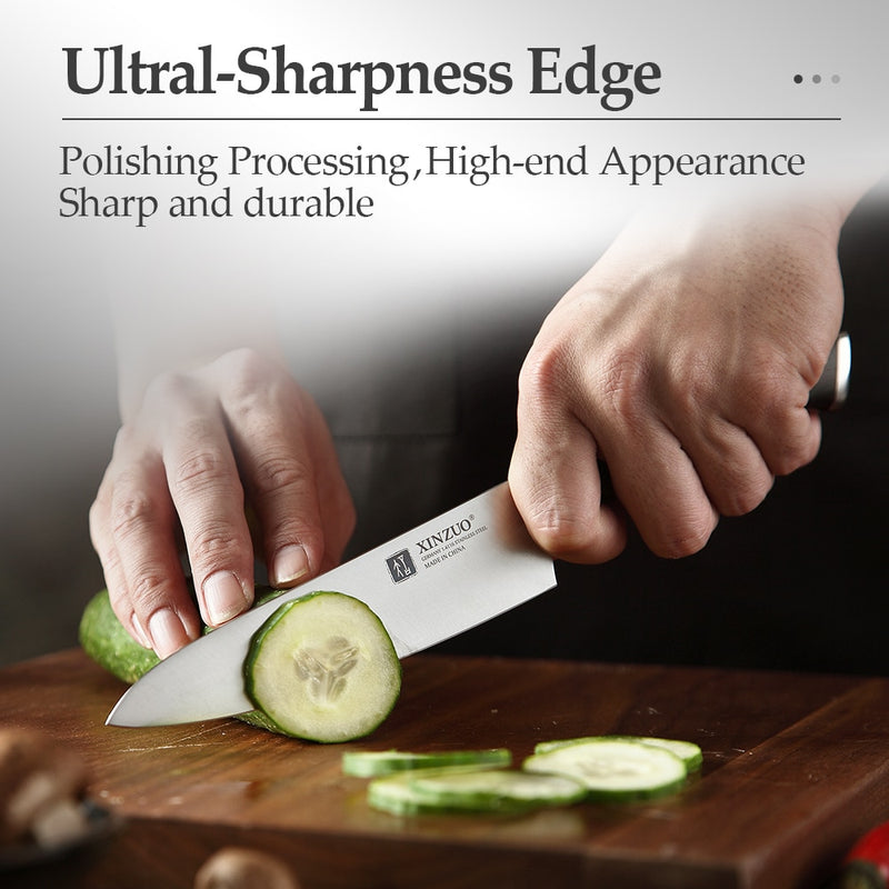 XINZUO 5 "pulgadas cuchillo de utilidad alemán 1,4116 acero mejor cuchillo de cocina nuevo Parer cuchillo de fruta con mango de ébano accesorios de cocina