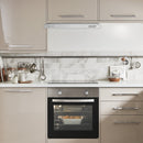 CIARRA 60cm Visor Cooker Hood Undercabinet Hoods Stainless Steel Wall Mounted Kitchen Extractor Fan [Energy Class C]