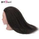 Cabeza de maniquí femenino con pelo para trenzar maniquí africano práctica cabeza de entrenamiento de peluquería cabeza de maniquí para cosmetología