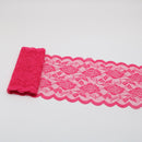 2 Yards Elastic Lace Ribbon Flowers Trim 150MM Wide Embroidery African Lace Fabric Trimmings For Wedding Dress Sewing Diy Crafts