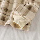 Sudadera con capucha de lana para mujer, sudadera con capucha de algodón estampada a cuadros para invierno 2021, suéter con capucha holgado informal, chaqueta de gran tamaño