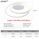 Modern Chandeliers LED Lamp For Living Room Bedroom Study Room White black color surface mounted lights Lamp Deco AC85-265V