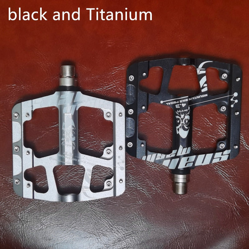 New CNC Aluminum Alloy Sealed 3 Bearing Anti-slip Bicycle Pedals flat foot Ultralight Mountain Bike Pedals MTB Bicycle Parts