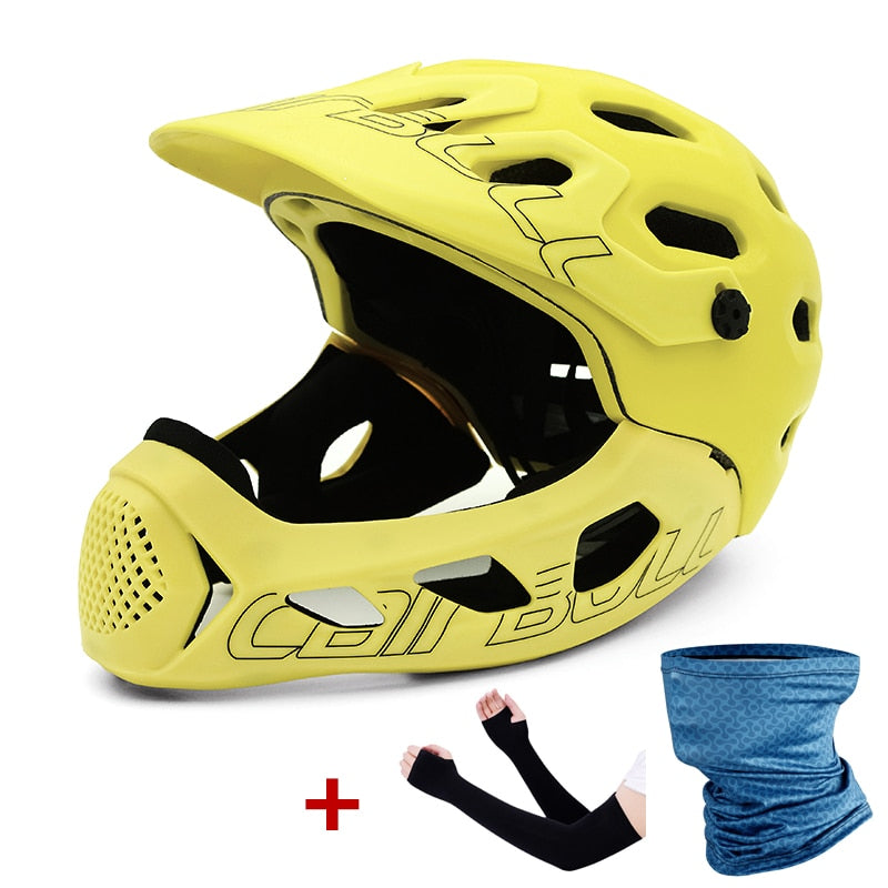 Casco de bicicleta Cairbull para hombre y mujer, casco de ciclismo de montaña MTB de cara completa en molde, gorras para casco de bicicleta deportiva de seguridad para carreras todoterreno