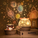 Bunte Projektorlampe und Nachtlicht 2 in 1 Universum Sternenhimmel Drehen LED Lampe Blinkender Stern Kinder Baby Geschenk USB Power