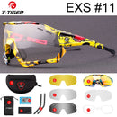 X-TIGER Photochromic Cycling Sunglasses 5 Lens UV400 Mountain Bike Glasses Men Outdoor Sports Cycling Goggles With Myopia Frame