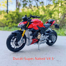 Maisto 1:18 16 styles Ducati panigale v4 s c white original authorized simulation alloy motorcycle model toy car gift collection