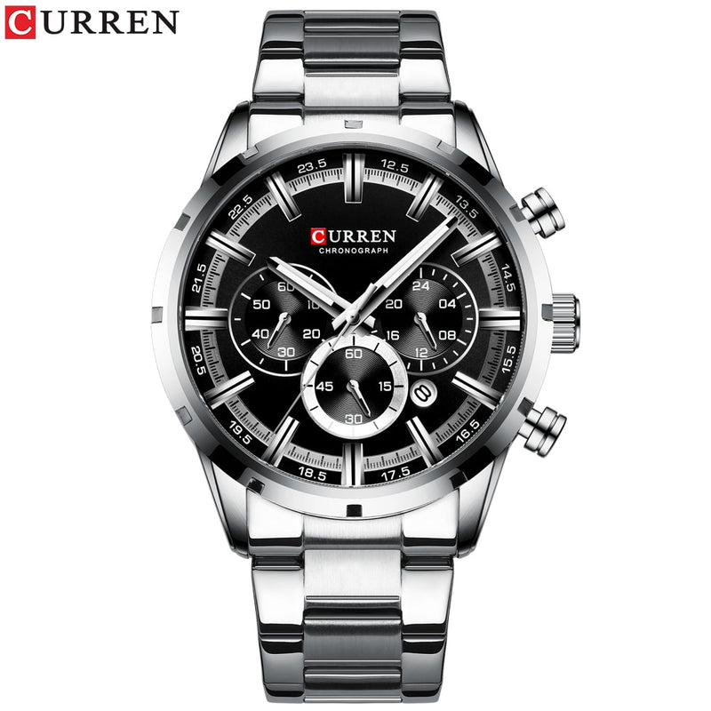 Relogio Masculino CURREN Hot Fashion Mens Watches Top Brand Luxury Wrist Watch Quartz Clock Watch Men Waterproof Chronograph