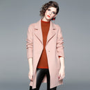 Women's 2020 autumn and winter new European and American long hand double faced overcoat woolen coat