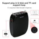 SHIDU 10W Portable Voice Amplifier Wired Microphone Audio Speaker Natural Stereo Sound Loudspeaker for Teacher Megaphone S258