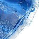 VOGUEON Girl Cinderella Princess Halloween Party Costume Short Sleeve Blue Fancy Ball Gown Children Fancy Birthday Clothes Frock