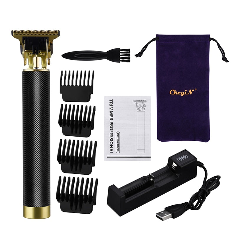 Ckeyin Tragbare Elektrische Haarschneidemaschine T-Klinge Für Herrenhaar Bartschneider Barehead Barber Blade Haircut Shaver Styling Machine