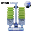 NICREW Aquarium Sponge Filter Ultra Quiet Fish Tank Biochemical Aquarium Filter Air Pump Water Fall Double Foam Sponge Filters