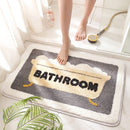 All Season Soft Non-Slip Bathroom Carpet Rainbow Print Doorway Water Absorbent Bath Mat Home Decor Floor Rug Shower Room Mats