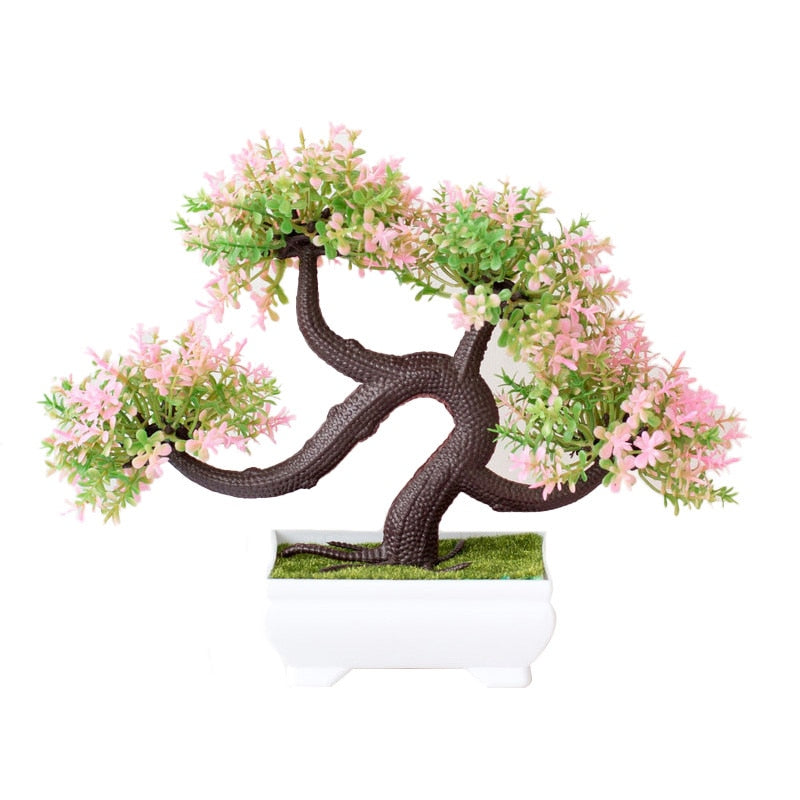 Künstliche Pflanze Bonsai Baum Heimdekoration Künstliche Blumen Pflanzen Topfblumen Dekor Für Garten Gefälschte Pflanze Bonsai Dekor