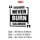 Large 73cmX104cm Fitness Quote Vinyl Wall Stickers For Gym Rooms Decor Fitness Room Sticker Motivate Frse Vinyl Wall Decals