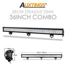 Auxtings 12 '' 22 '' 20 pulgadas 12V 24V todoterreno barra de luz led Spot Flood Combo 20 '' 126W luz de trabajo led para Jeep Car 4WD Truck SUV ATV