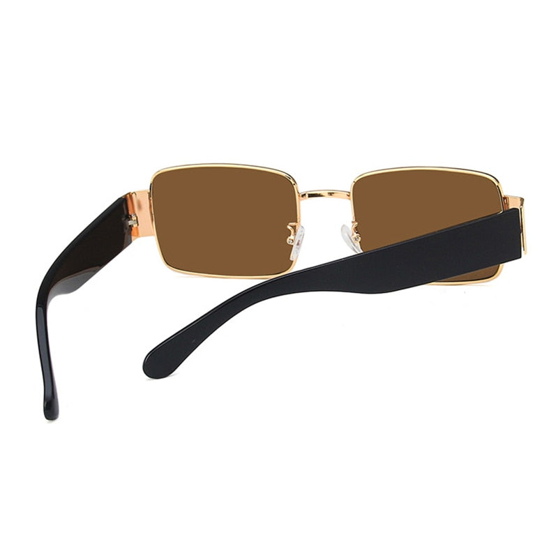 RBROVO Rectangle Retro Sunglasses Women 2021 Vintage Eyeglasses For Women/Men Luxury Brand Glasses Women Mirror Oculos De Sol