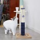Domestic Delivery Height 238-274cm Cat Tree Condo Scratching Post Floor to Ceiling Adjustable Cat Scratcher Protecting Furniture