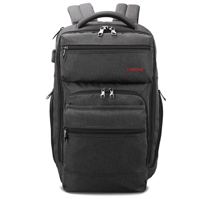 Lifetime Warranty Anti Theft Men Backpack Fashion USB Charger Mochila 15.6inch Laptop Backpack Travel Casual College Schoolbag
