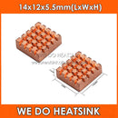 8pcs/Pack Copper RHS-03 Ram Heatsink For DDR DDR2 DDR3 Heat Sink Radiator